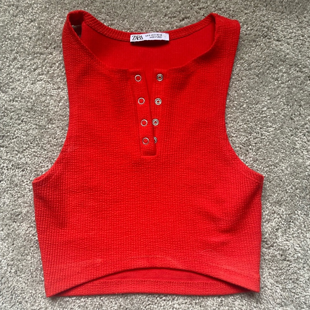 Red Zara tank